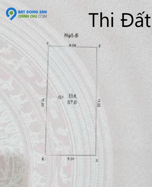 Bán Nhà ngõ Nông Khương Đình 57m – 1 Tầng – MT 4.8 – 5 T.ỷ
