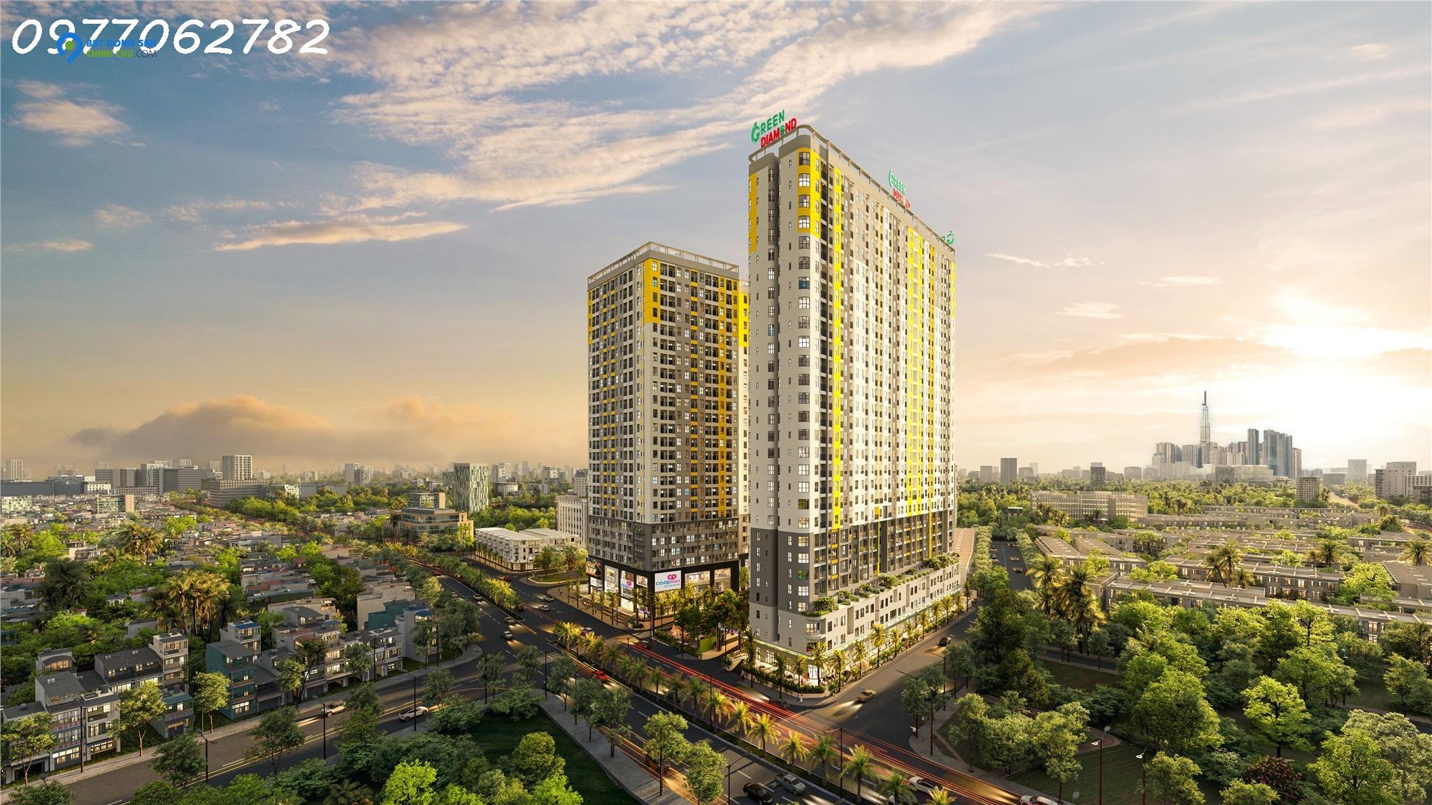 Bán căn hộ Bcons City 2, Linh Xuân, Thủ Đức. 55m2, 2PN, 2WC, sổ hồng. Giá 2.4 tỷ. LH: 0977062782