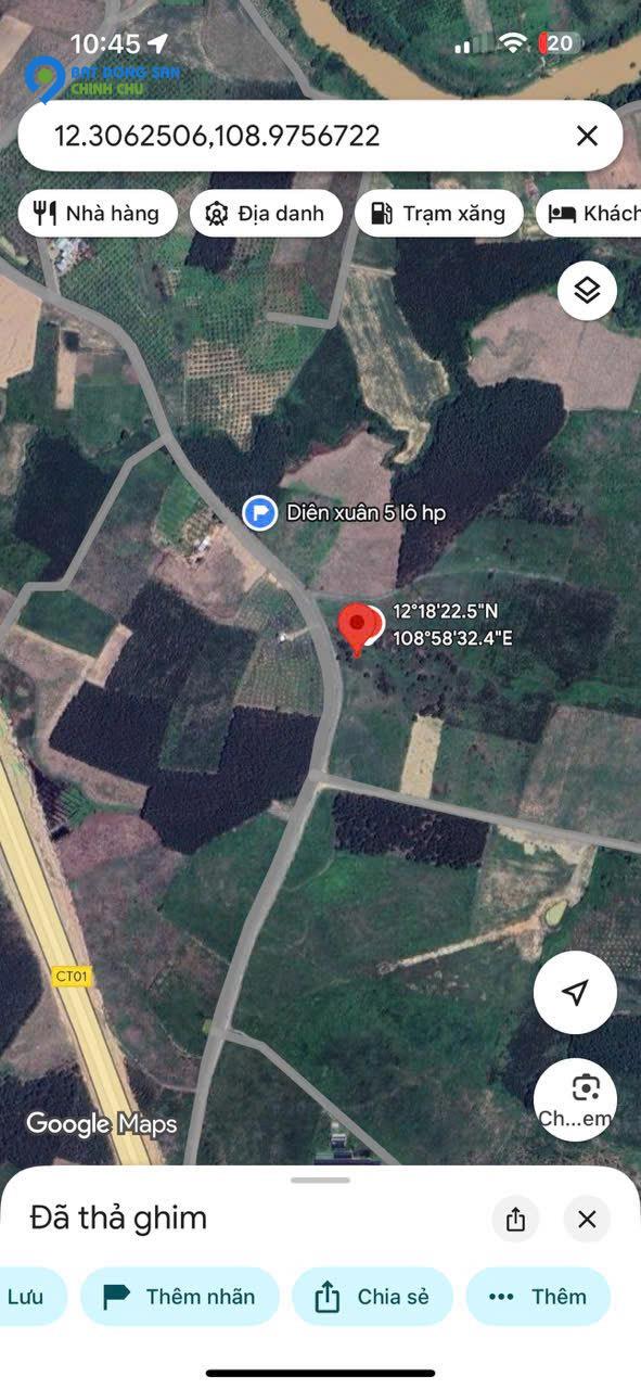 Bán đất Diên Đồng, Diên Khánh, Khánh Hòa - 3666m2 - 1.9 tỷ - Sổ đỏ