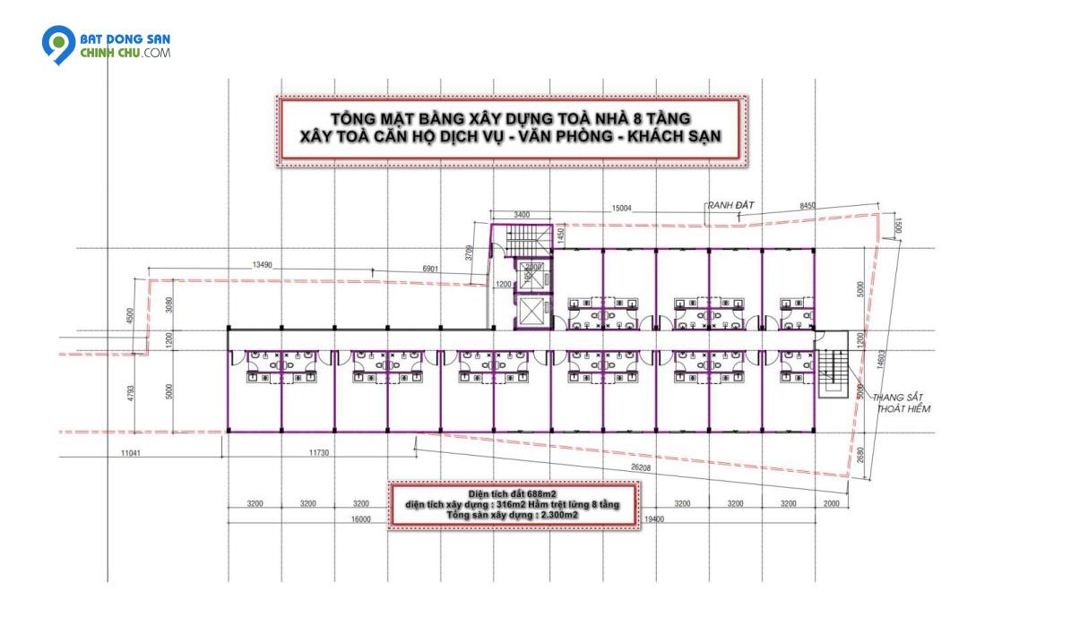 Bán dự án toà nhà MT Thống Nhất, Gò Vấp, 50,5 tỷ. GPXD 8 tầng