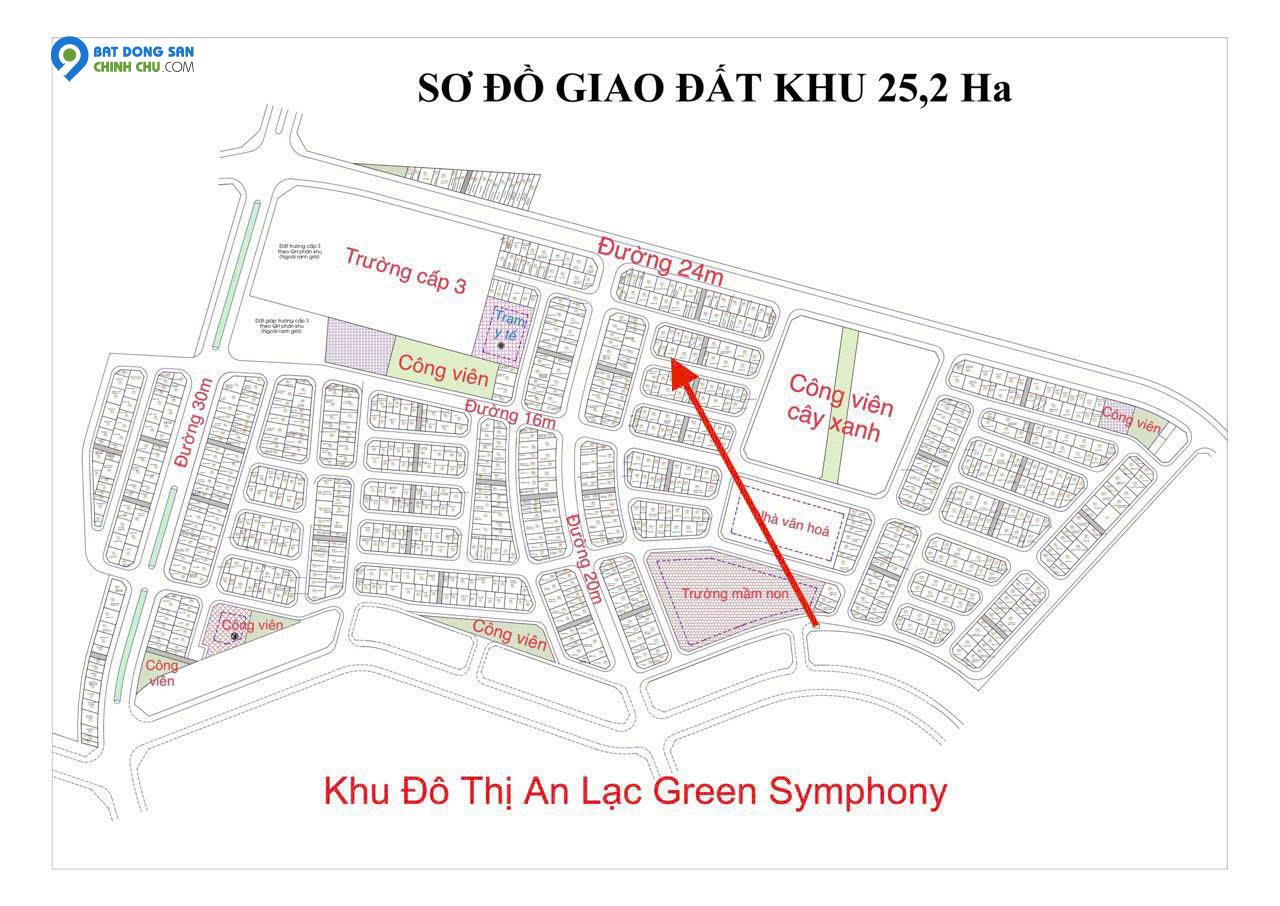 Bán lô đất dịch vụ 48.7m khu 25ha Vân Canh, gần công viên lớn siêu đẹp, giá tốt