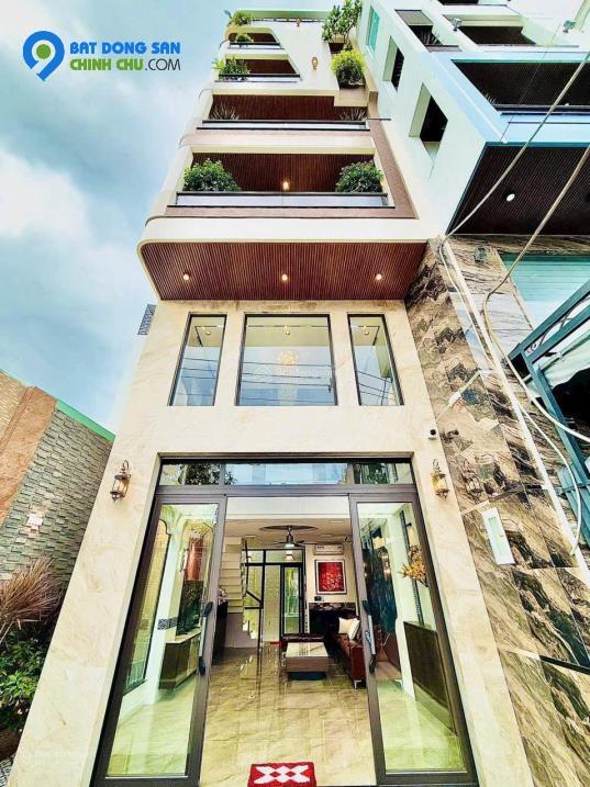 Bán nhà mặt tiền đẹp Gò Vấp 7x17m thang máy full nội thất cao cấp ở lâu dài, Toà nhà đẹp tiện làm CHDV
