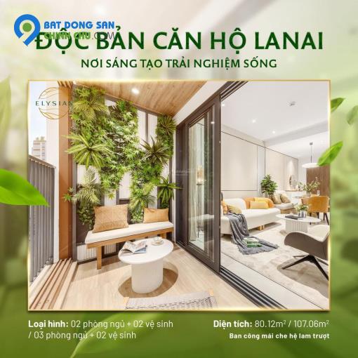 Căn hộ Elysian quận 9, rổ hàng đa dạng các căn từ 1,2,3PN giá tốt view đẹp, mua ngay trực tiếp CĐT, CK 8%, Thanh toán 5% ký HĐMB