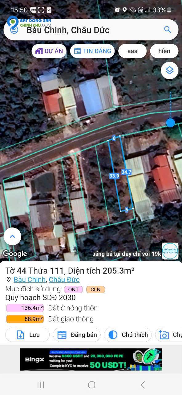 Chỉ 1 Tỷ 150 triệu là sở hữu được 6M Mặt tiền  Kim Long- Láng Lớn 205m2 có sẳn 80m2 thổ cư