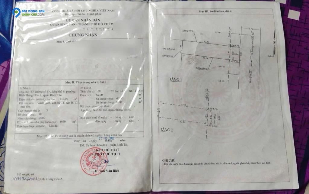 Chính chủ bán nhà mặt tiền 67 Đường số 5A – Xe tải 10m tránh – 2 tầng full tiện nghi – Kinh doanh cực sầm uất