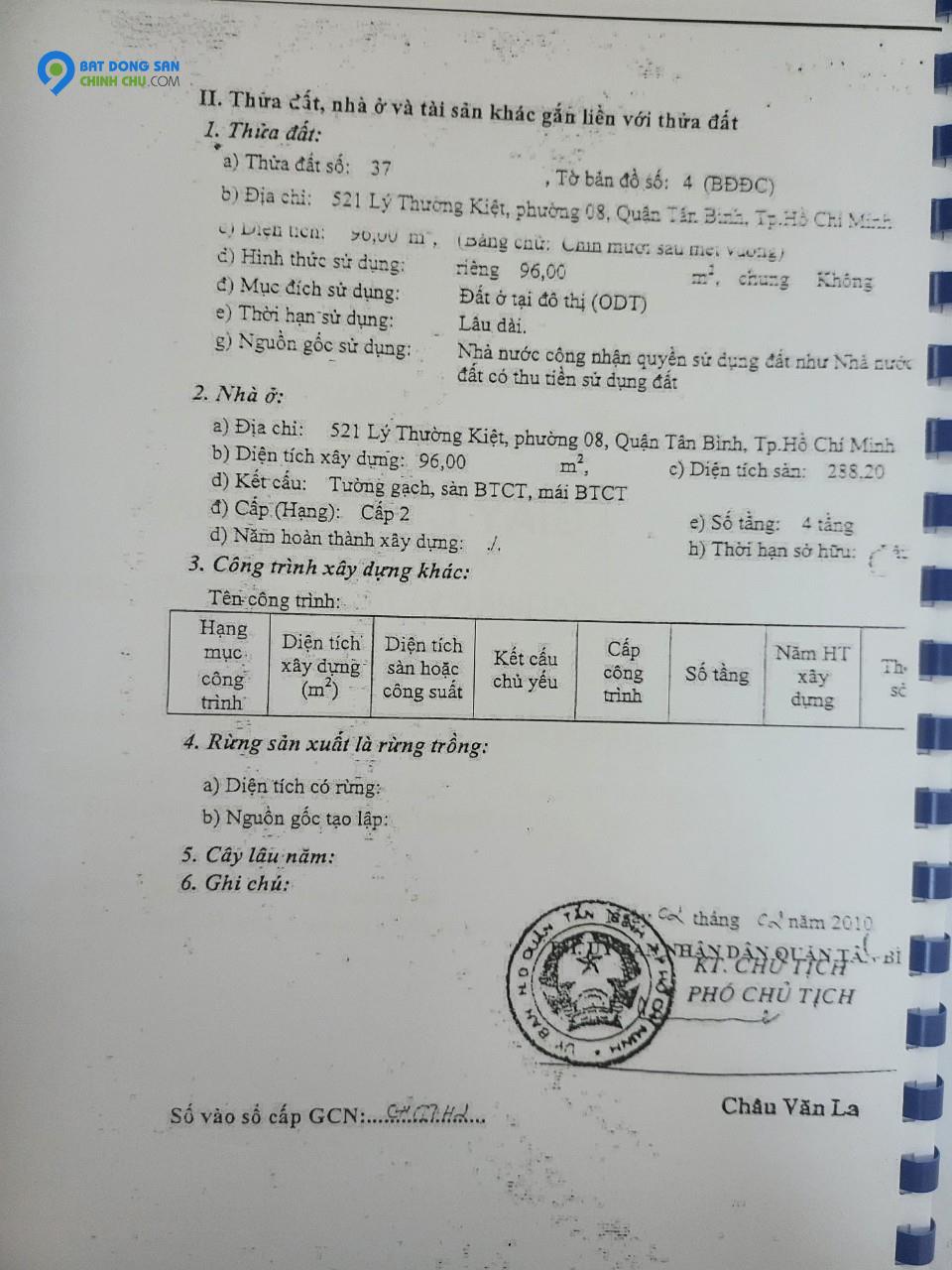 Cơ hội đầu tư nhà 21- 21A  Lý Thường Kiệt : 200m2