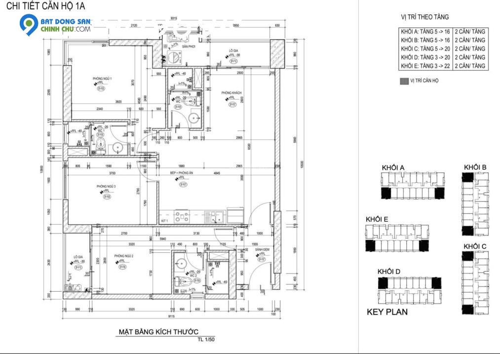 Duy nhất căn 3PN3WC căn hộ MT Eastmark Quận 9 View thoáng mát. LH để xem nhà
