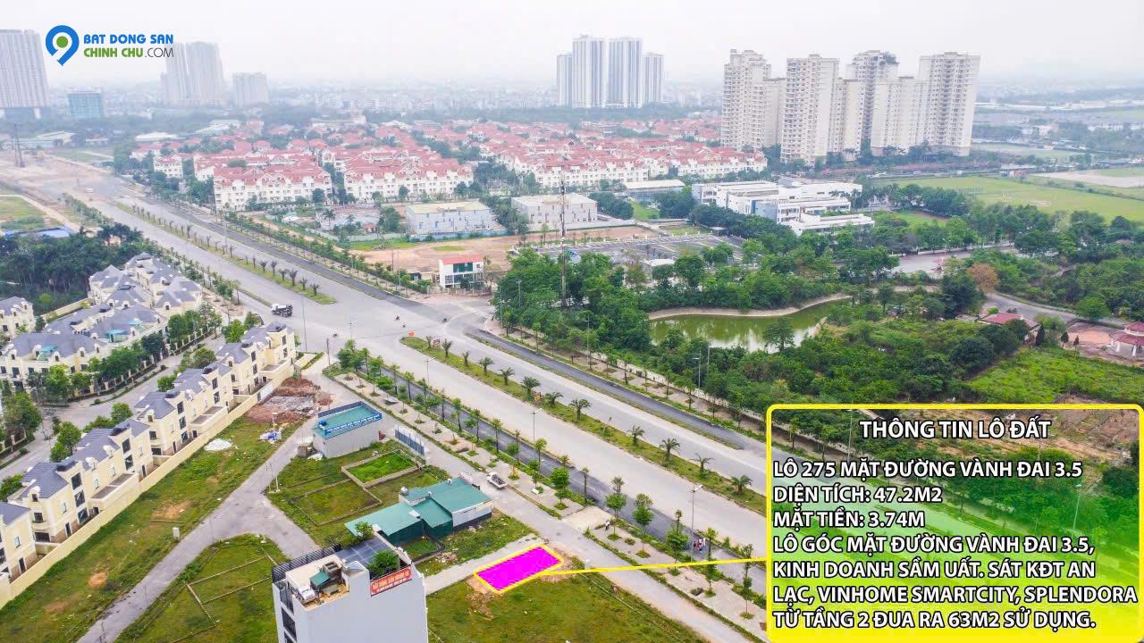 Lô góc siêu đẳng cấp mặt đường Vành Đai 3.5, giá đầu tư