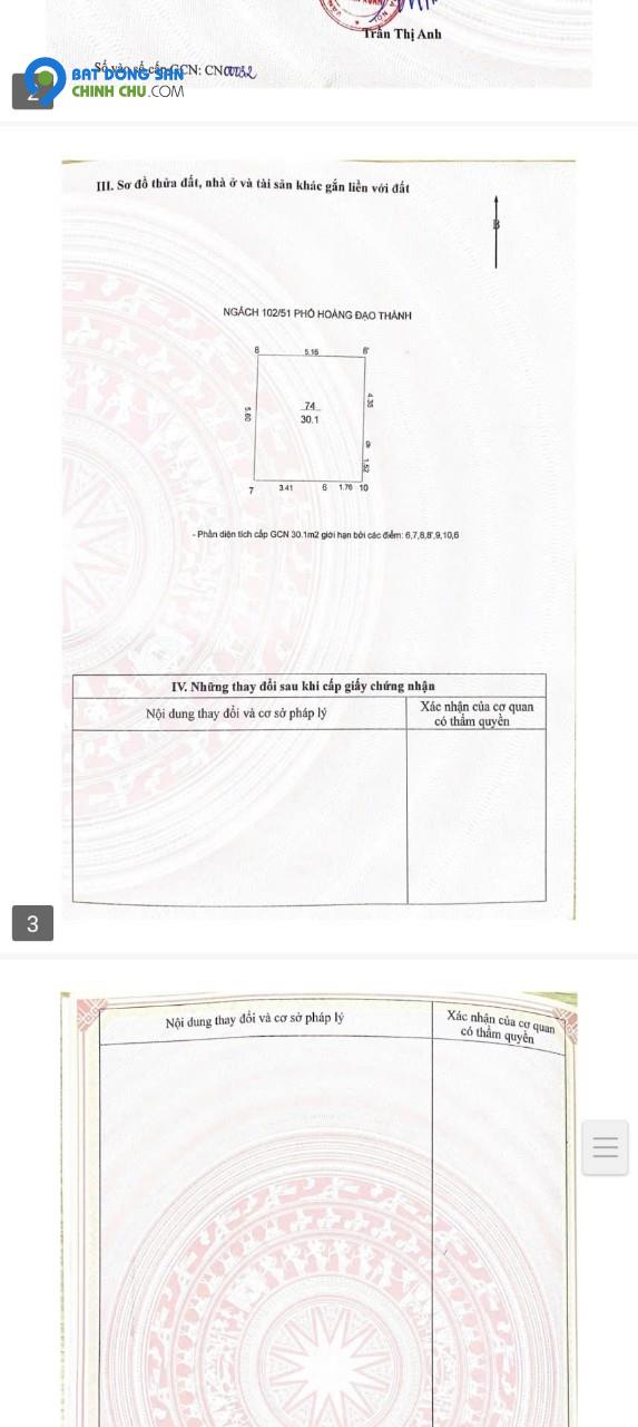 NHÀ ĐẸP, Ô TÔ ĐÕ CỬA , THANG MÁY , LÔ GÓC NGÕ PHỐ HOÀNG ĐẠO THÀNH , DT 30/35M2 X 6T X 5.2 MT . GIÁ NHỈNH 11,5 TỶ .
