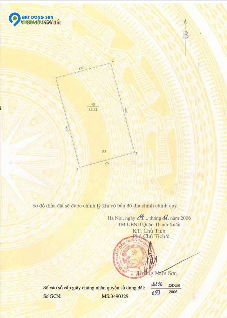 NHÀ MẶT PHỐ TRUNG TÂM QUẬN THANH XUÂN. 36x4T